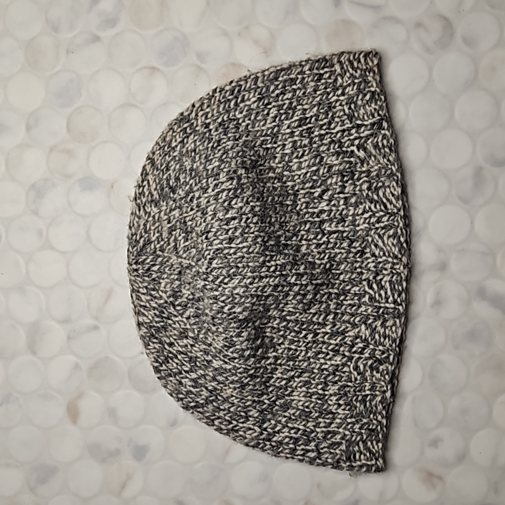 Grey wool beanie